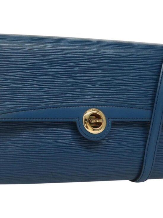 LOUIS VUITTON Handbags - Authentic LOUIS VUITTON Epi Pochette Arche Shoulder Bag Blue M52575 LV